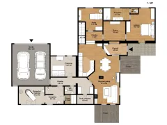 2D plánek s nábytkem